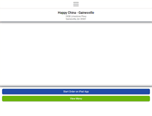 Tablet Screenshot of happychinagainesville.com